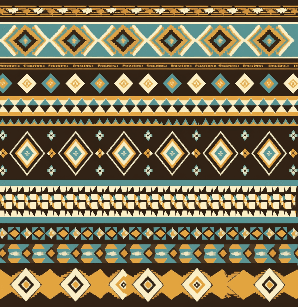 Boho Hue original repeating artwork
