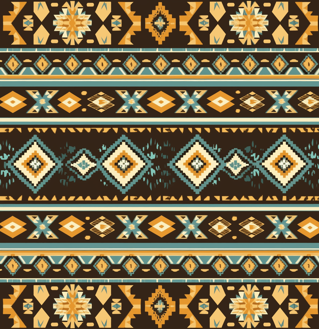 Boho Shine On original repeating artwork