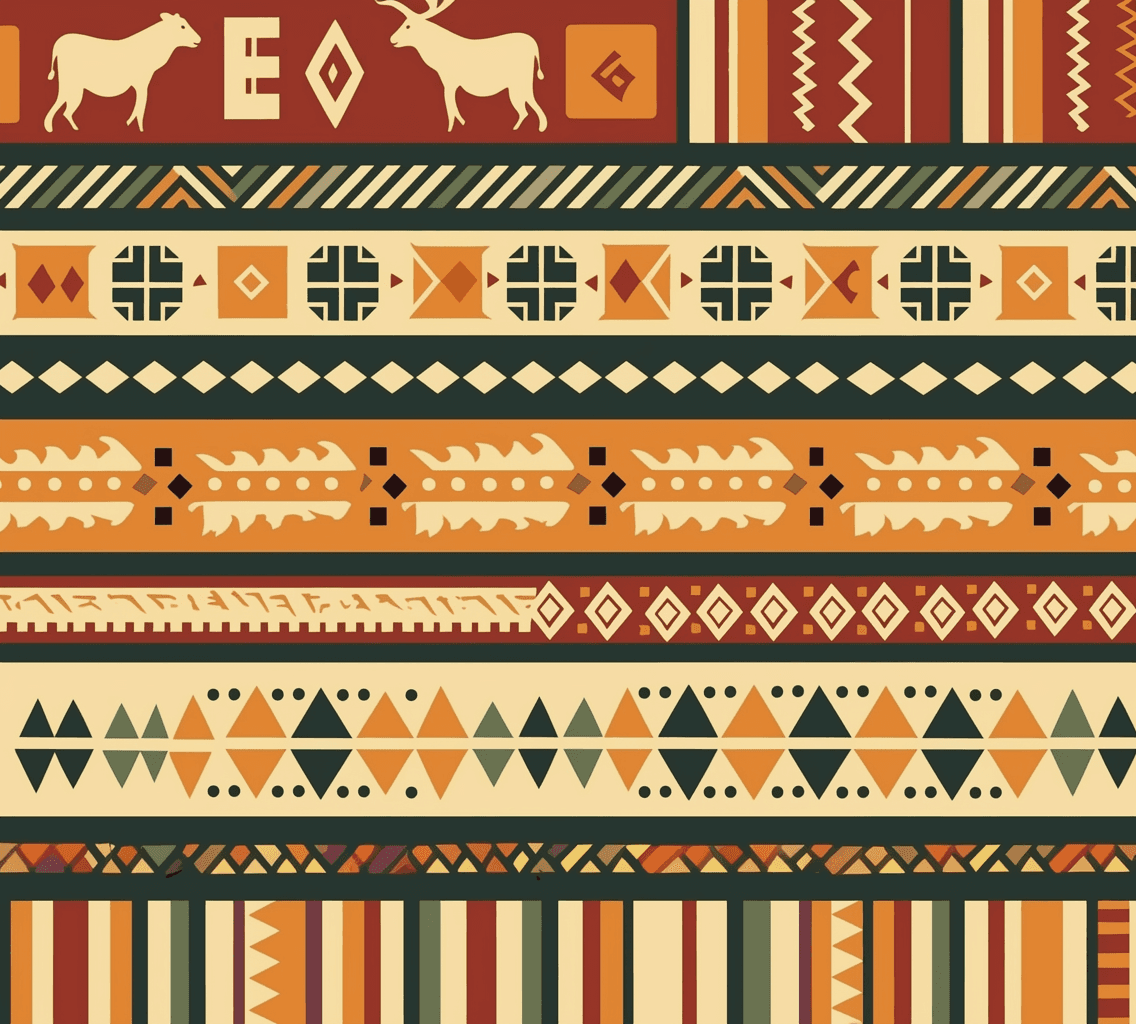 Boho Tint original repeating artwork