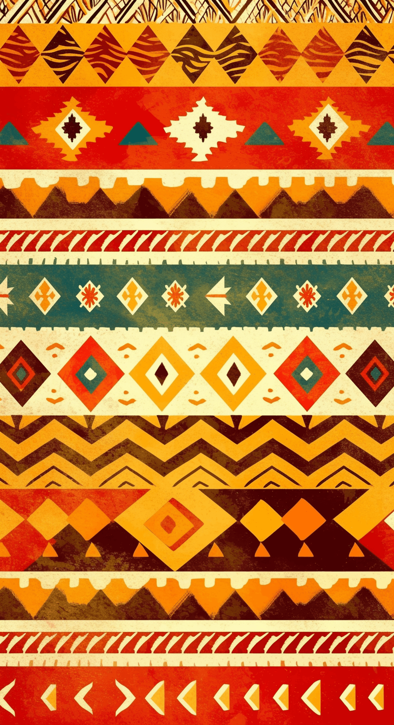 Boho Roam original repeating artwork