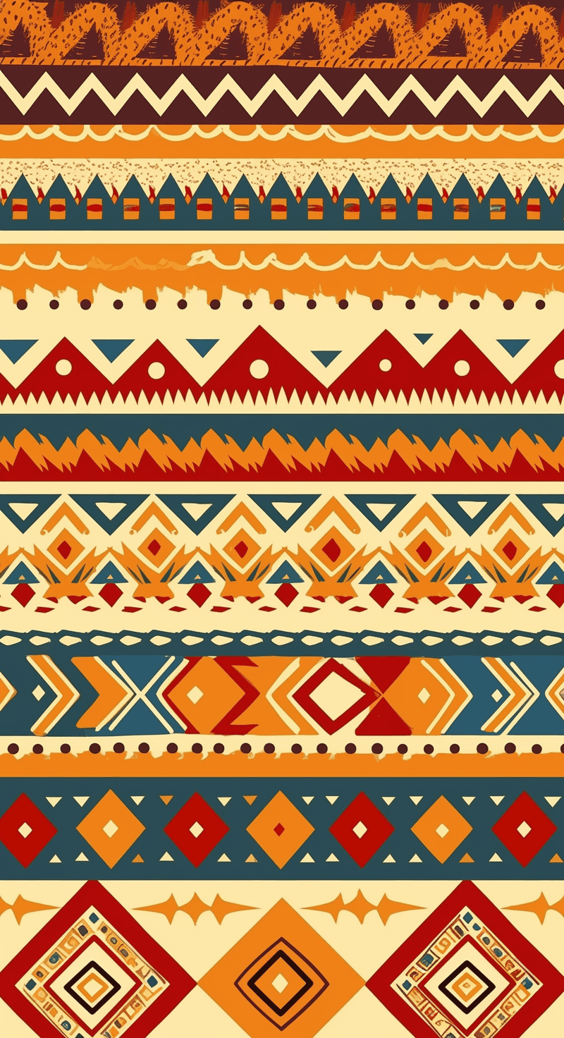 Boho Dawn original repeating artwork