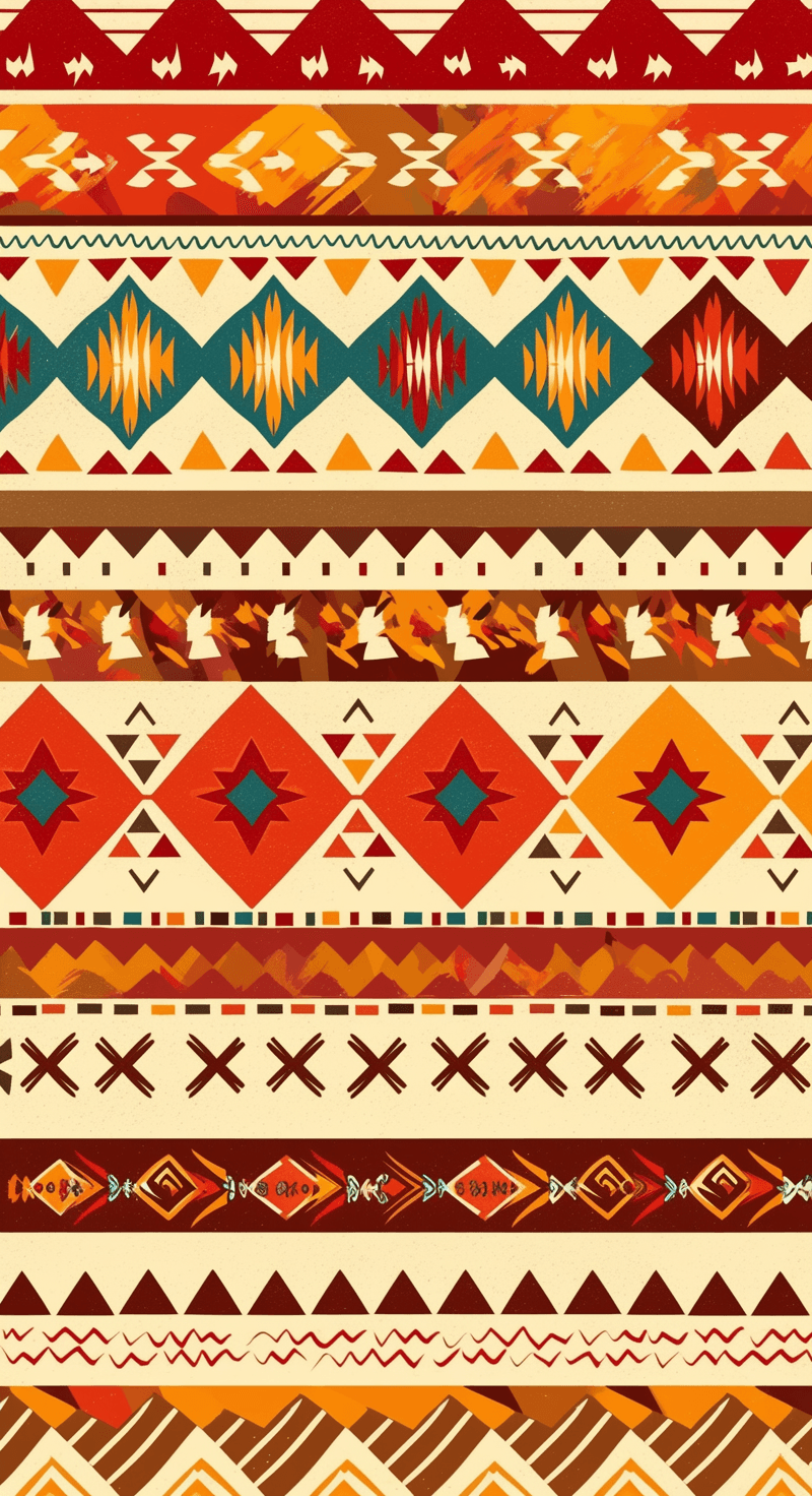 Boho Rhythm original repeating artwork