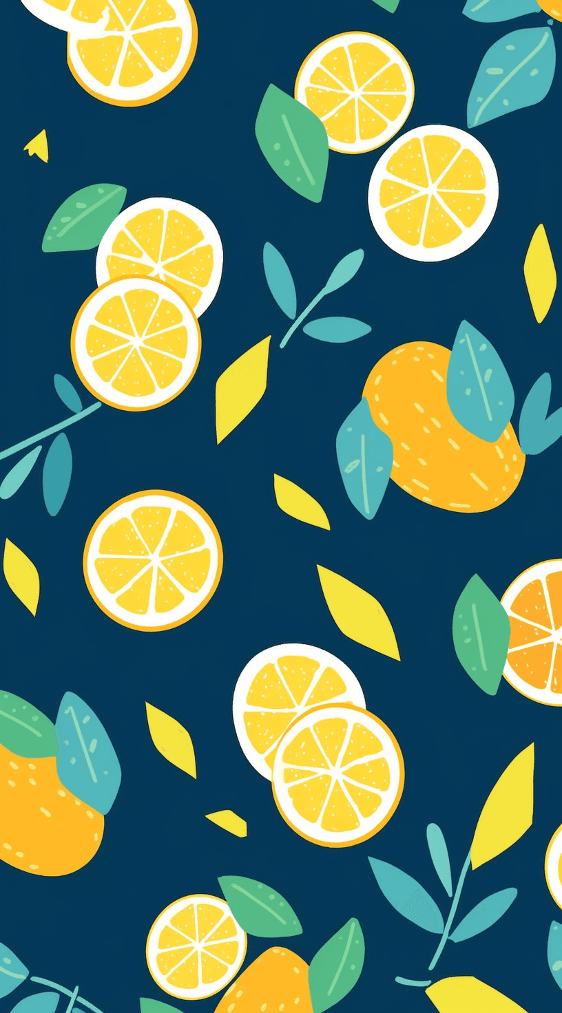 Lemon Dusk original repeating artwork