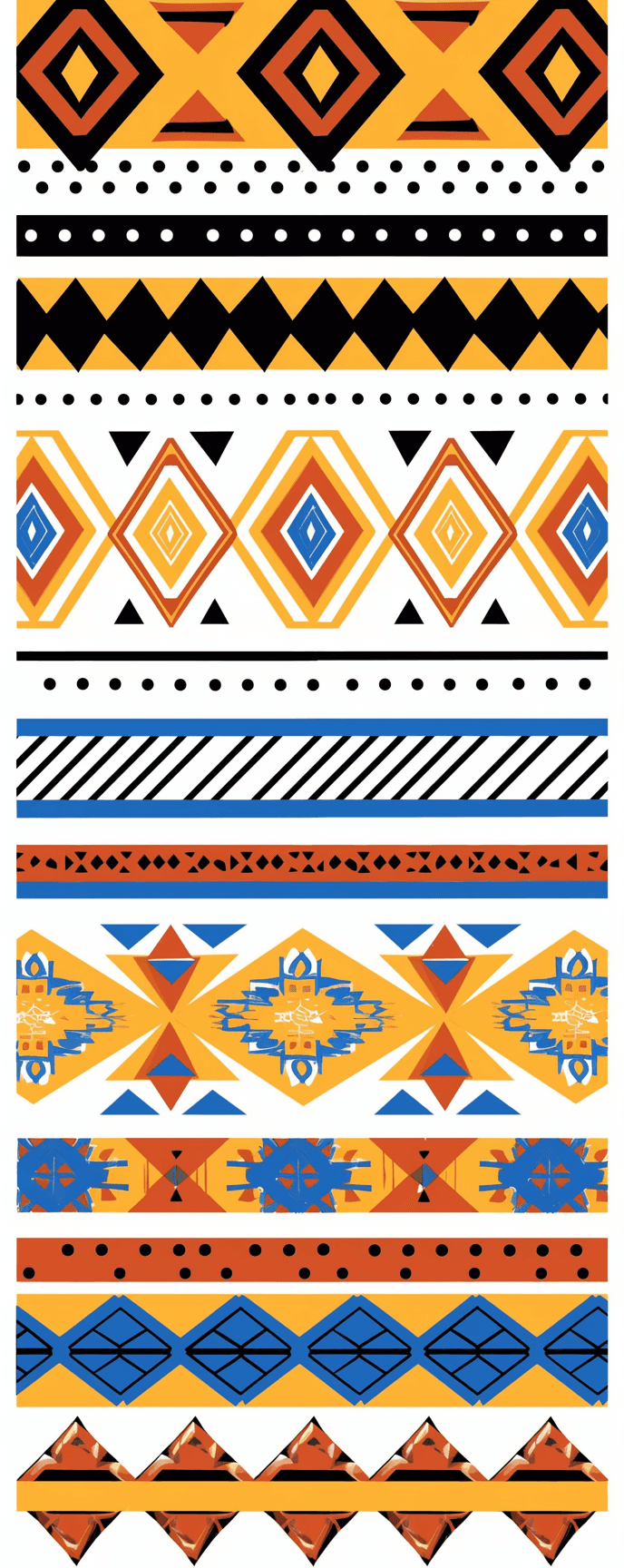 Boho Flip original repeating artwork