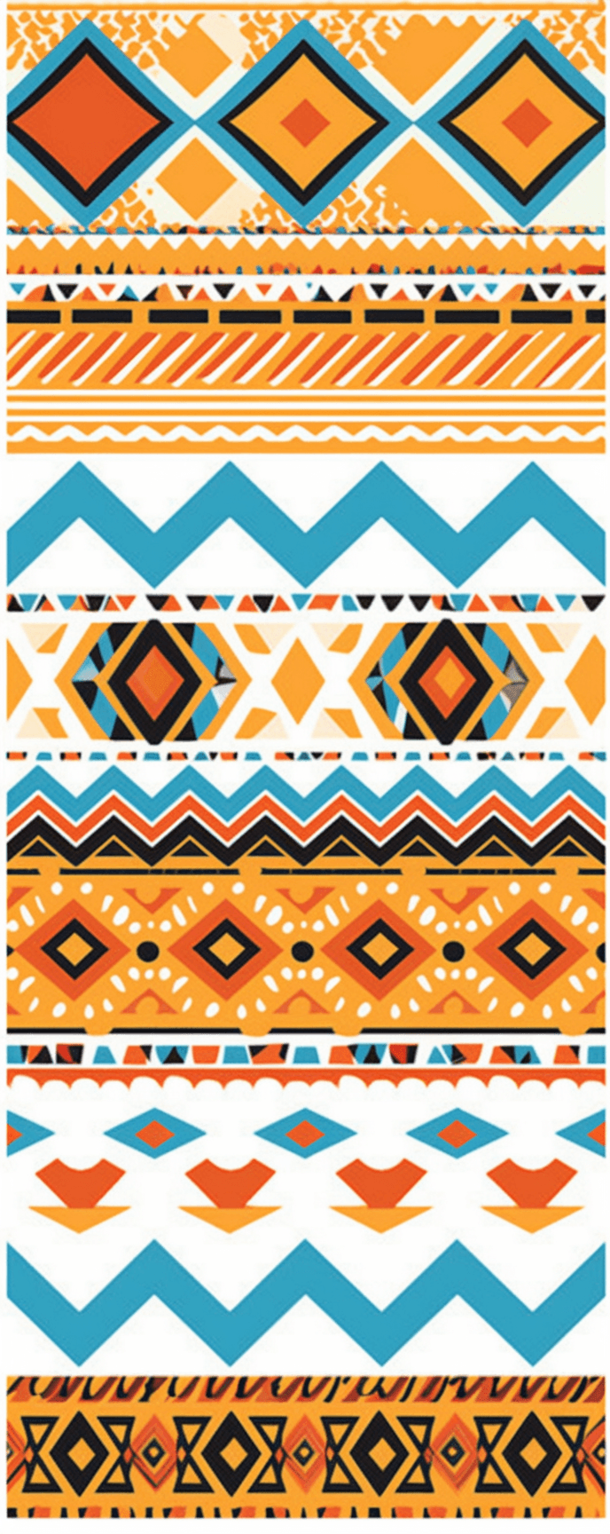 Boho Valley original repeating artwork