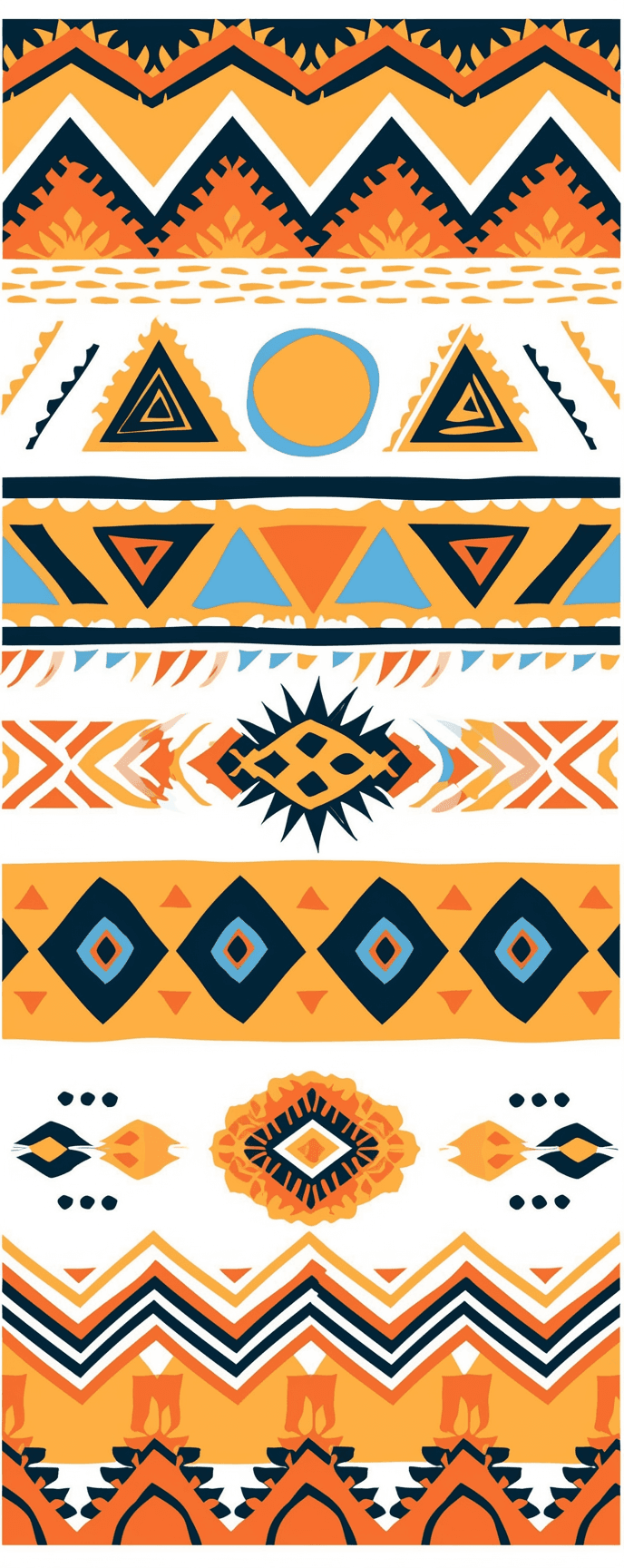 Boho Slide original repeating artwork