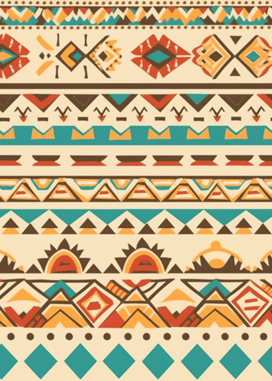 Boho Bloom original repeating artwork