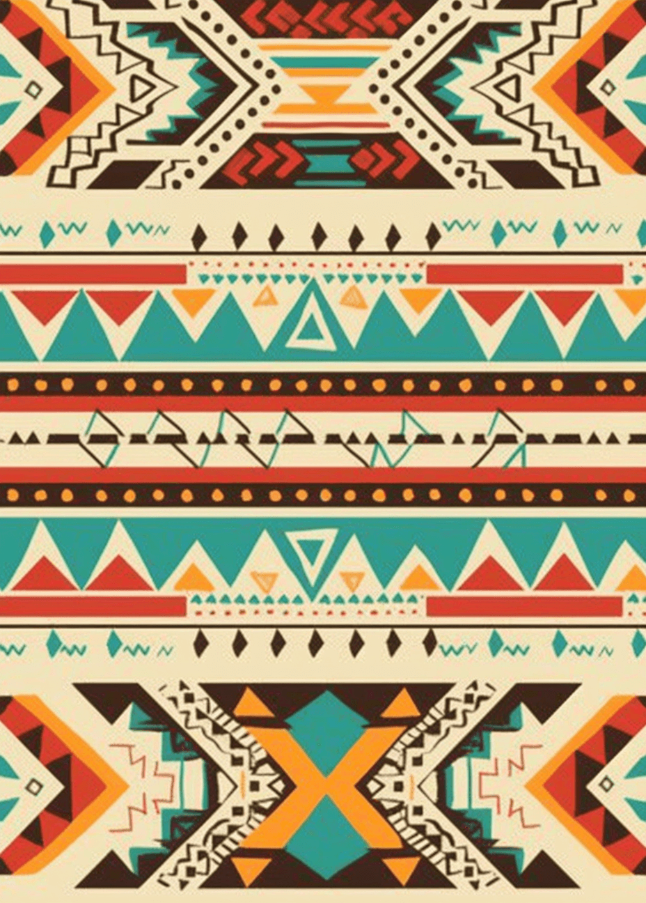 Boho Evening original repeating artwork