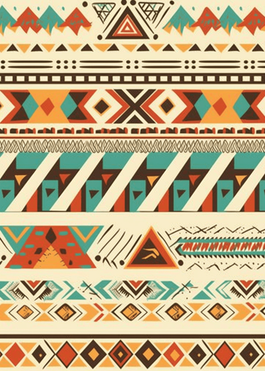 Boho Bold original repeating artwork