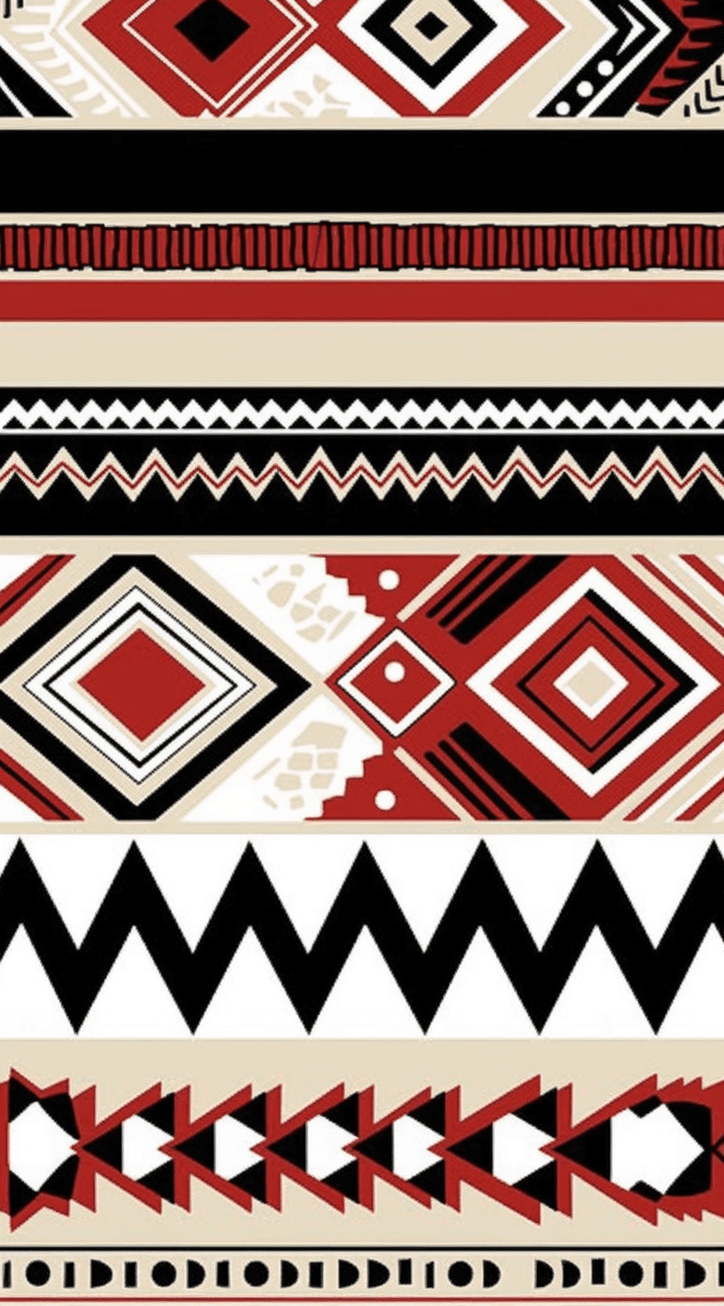 Boho Beats original repeating artwork