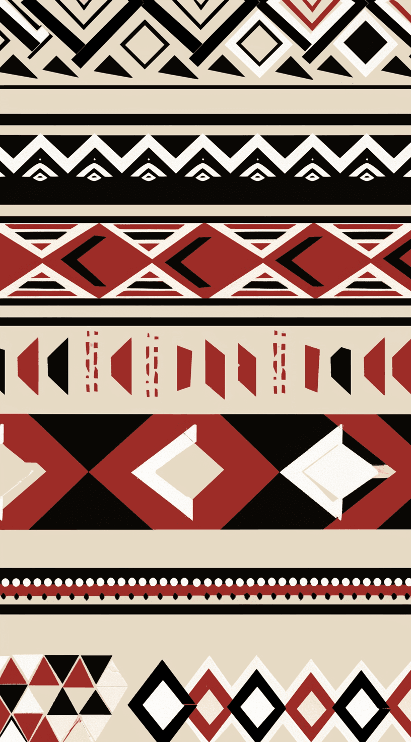 Boho Picnic original repeating artwork