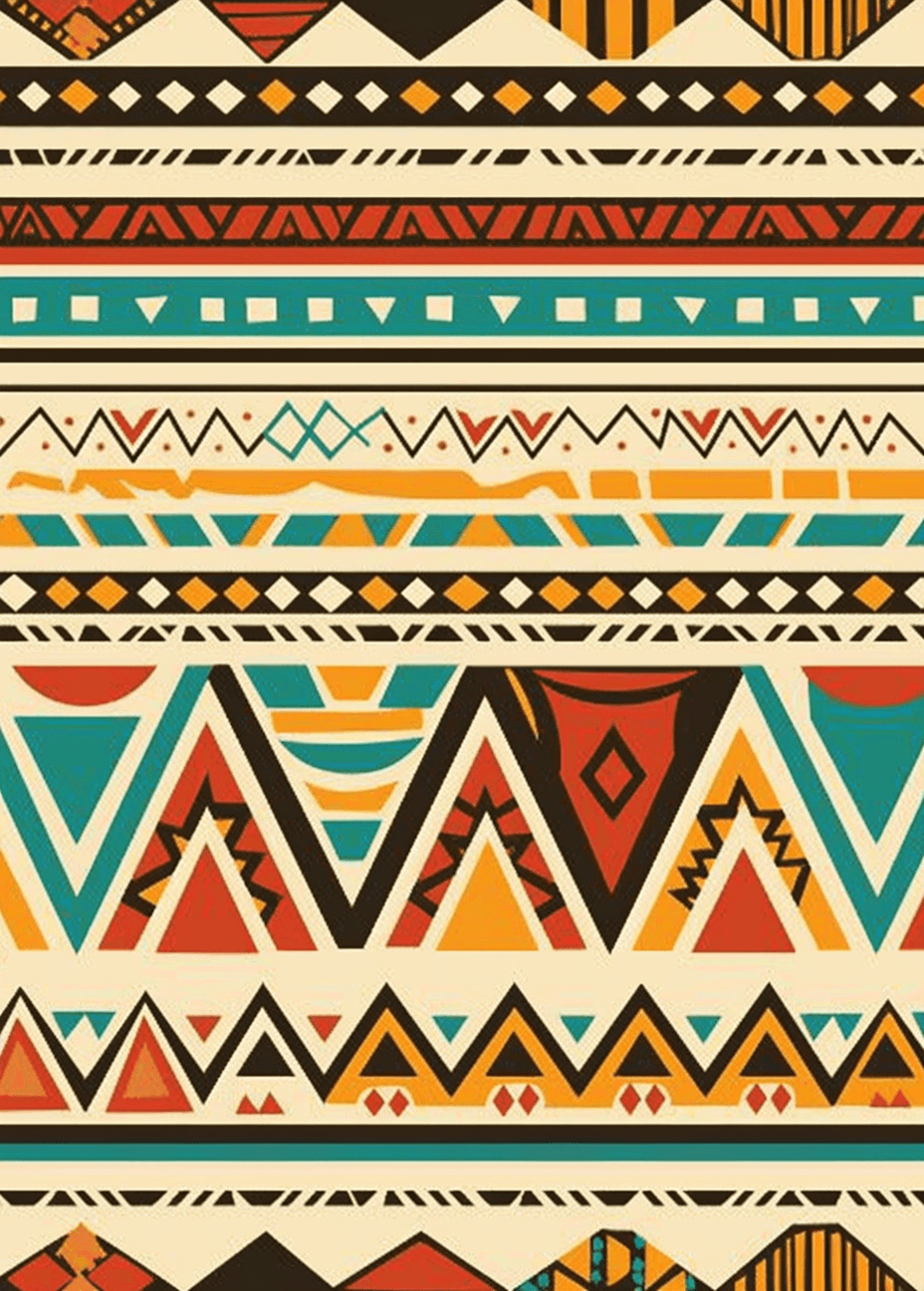 Boho Amber original repeating artwork