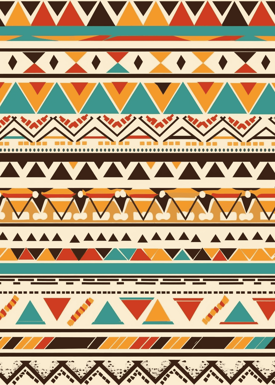 Boho Trail original repeating artwork