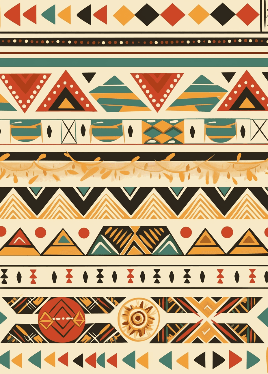 Boho Fizz original repeating artwork