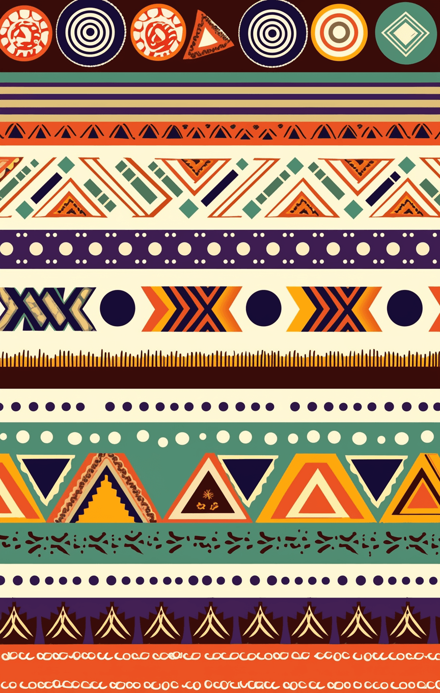 Boho Flare original repeating artwork