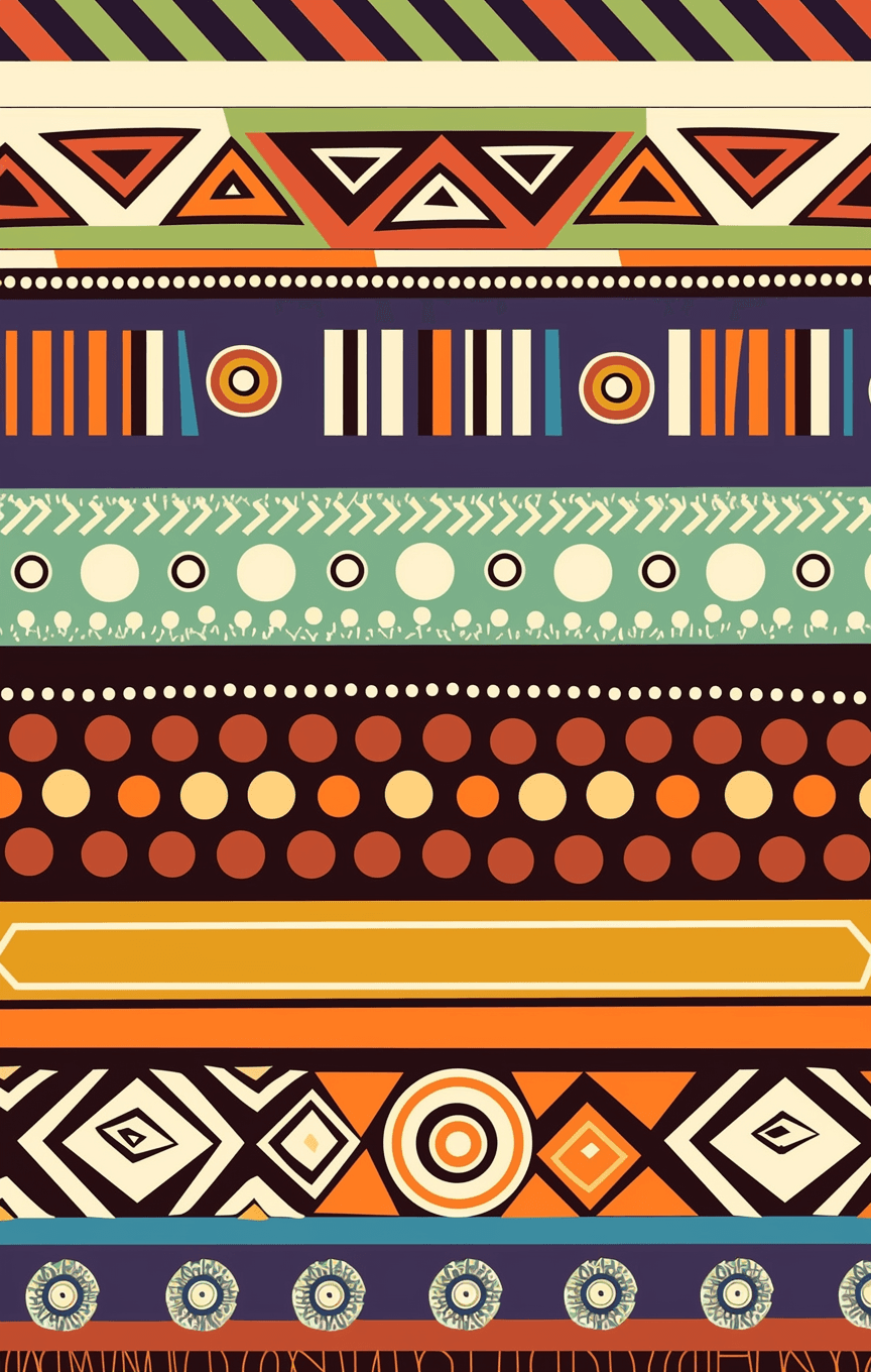 Boho Burst original repeating artwork