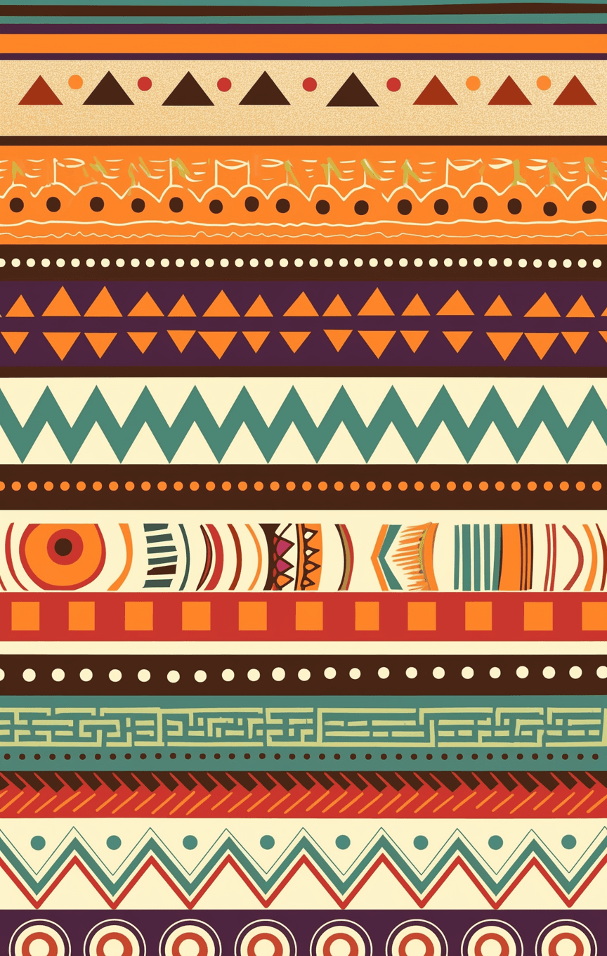 Boho Coast original repeating artwork
