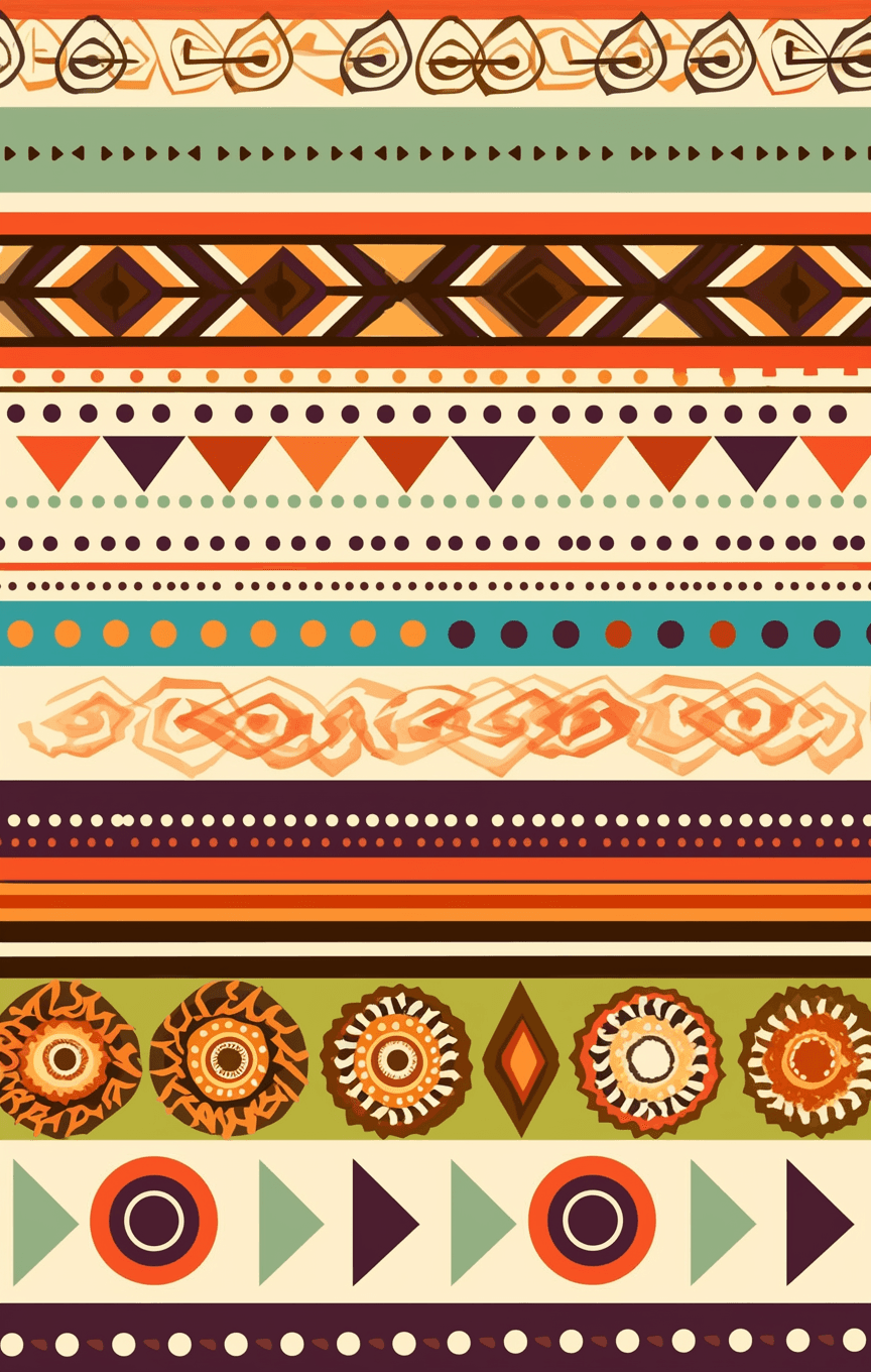 Boho West original repeating artwork