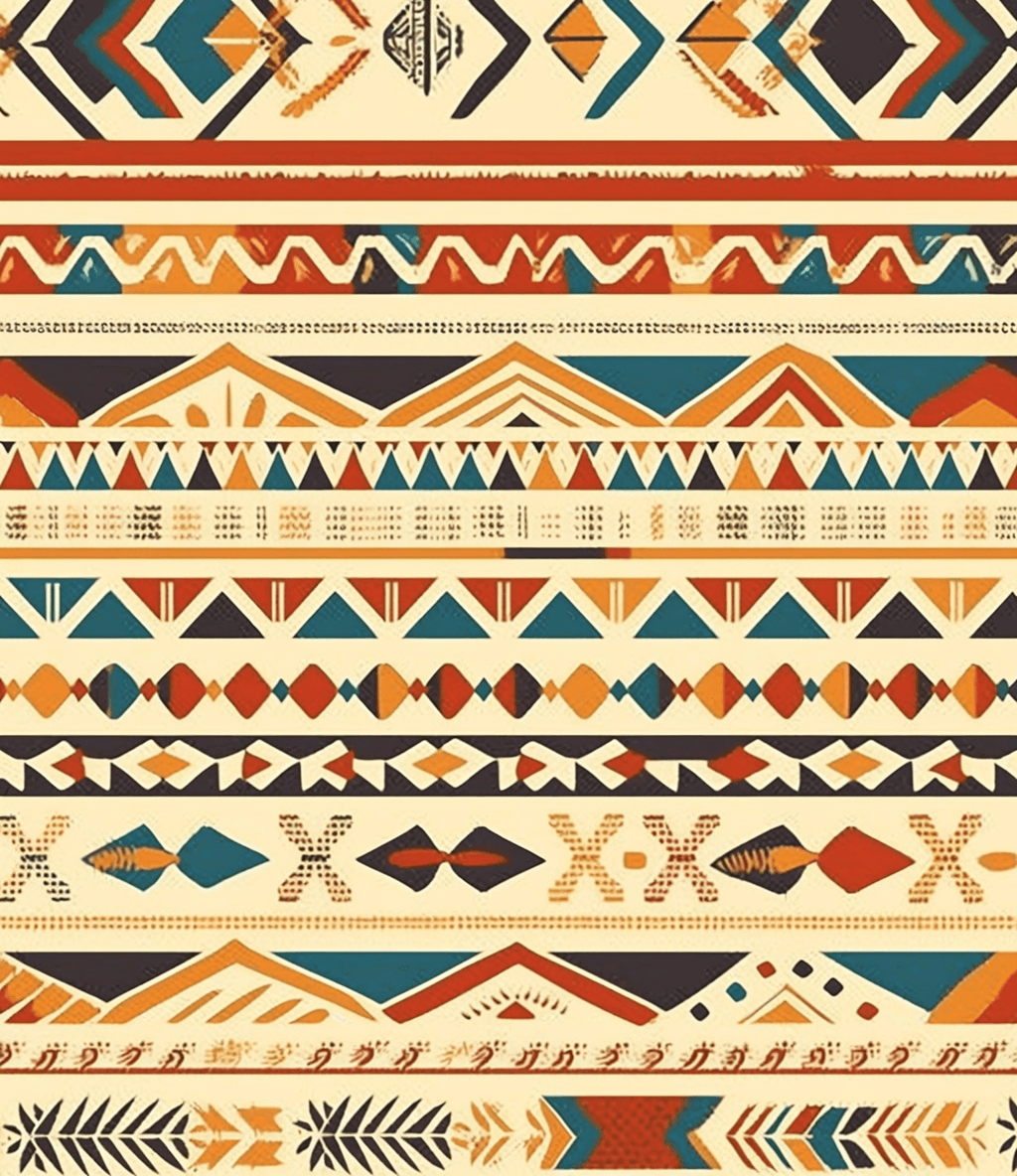 Boho East original repeating artwork