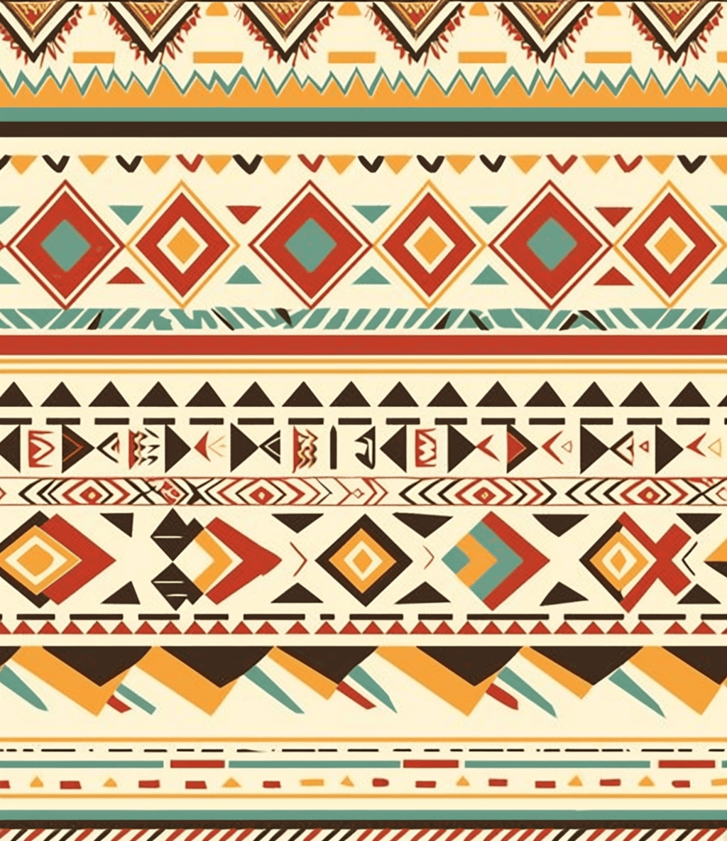 Boho Line original repeating artwork