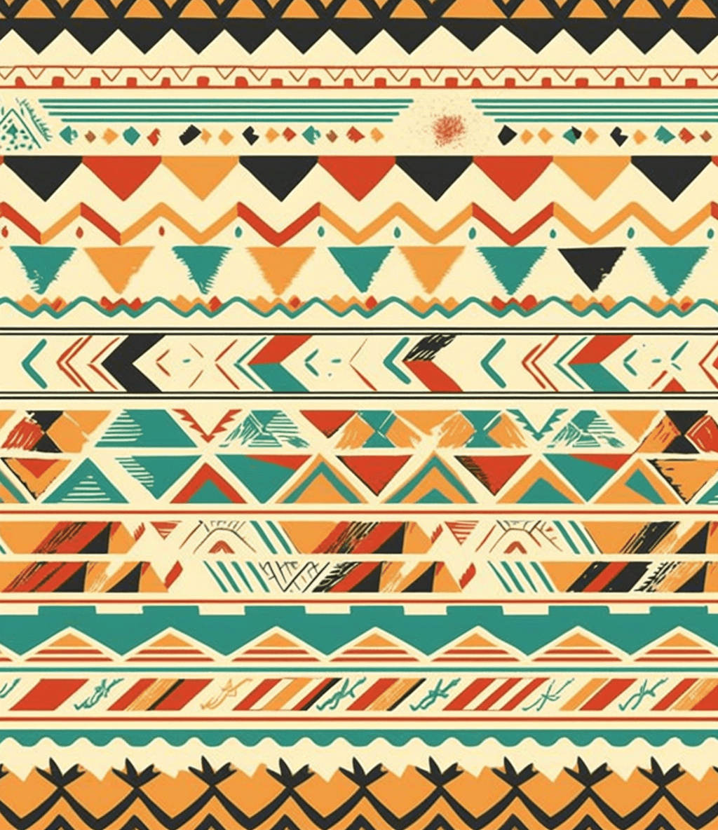 Boho Label original repeating artwork