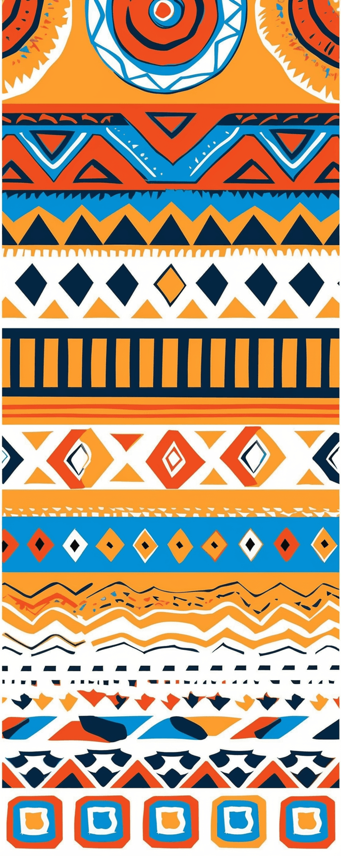 Boho Session original repeating artwork