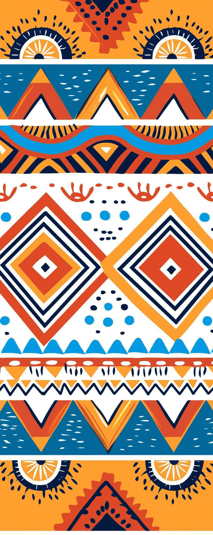 Boho Shade original repeating artwork
