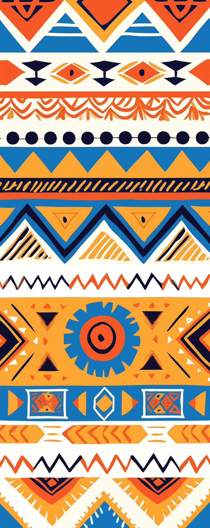 Boho Sunlit original repeating artwork