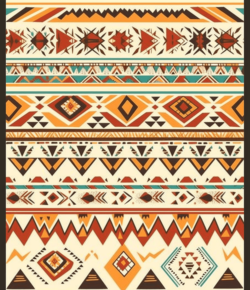 Boho Uptown original repeating artwork