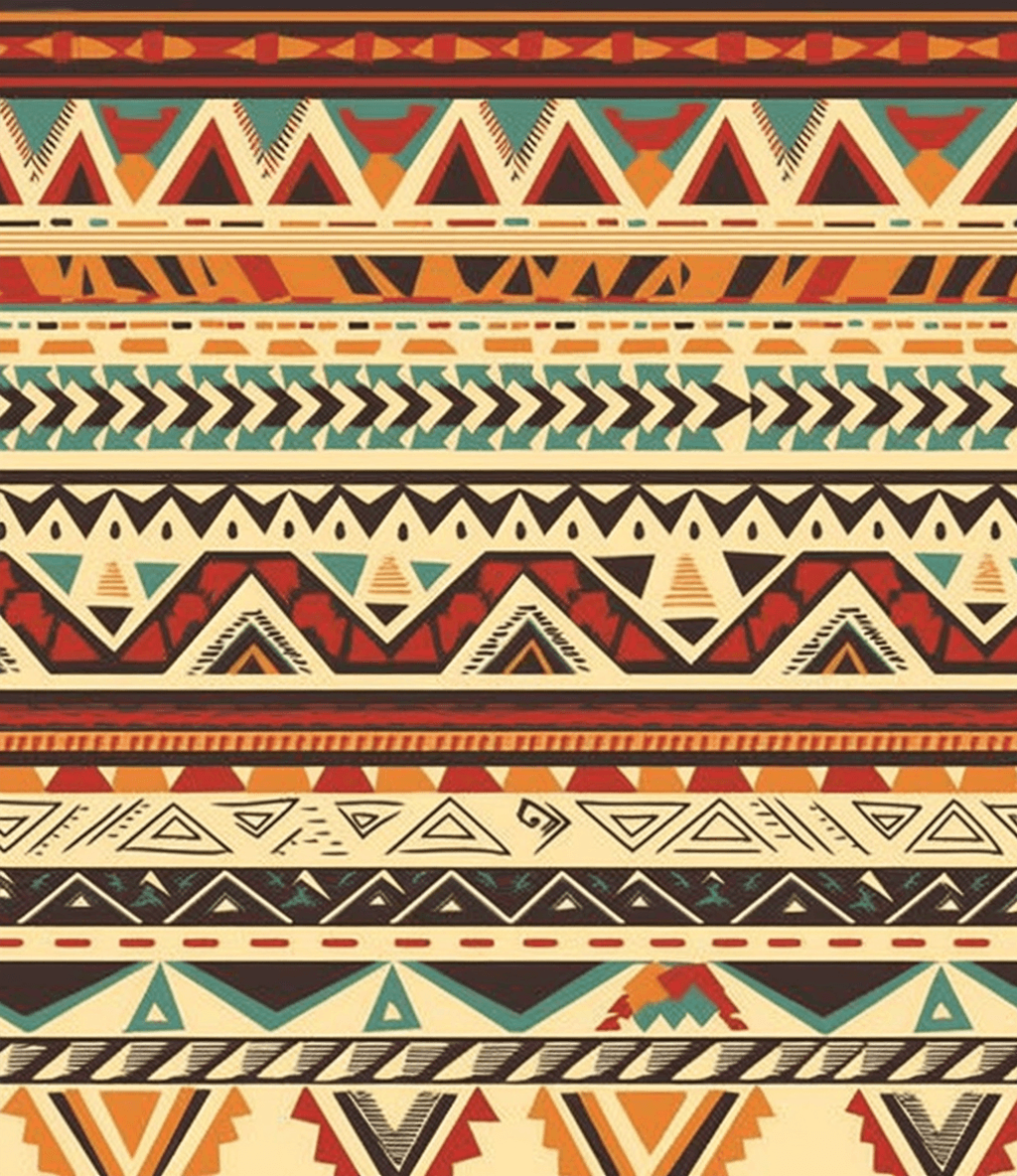 Boho Path original repeating artwork