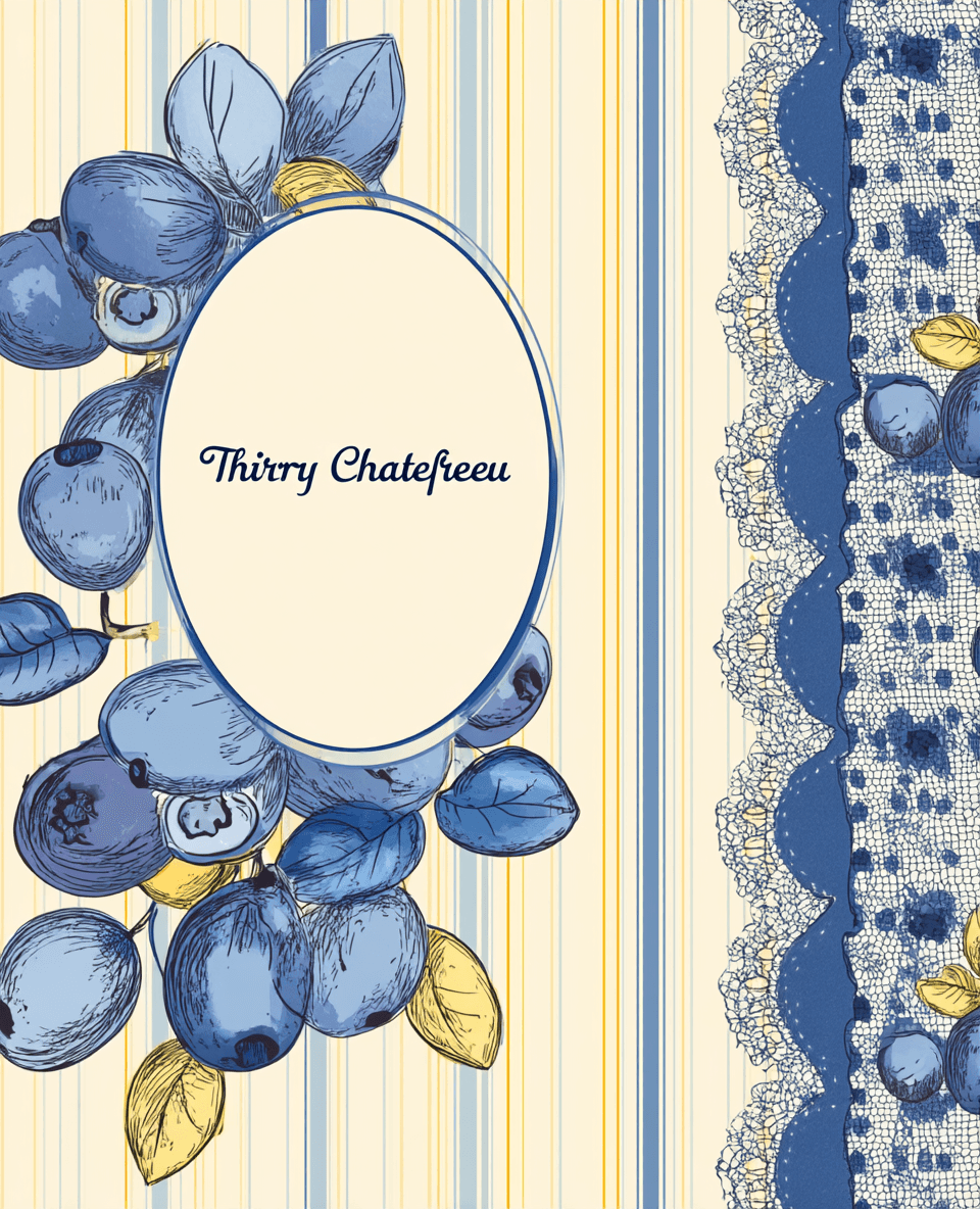 Blueberry Gang original repeating artwork