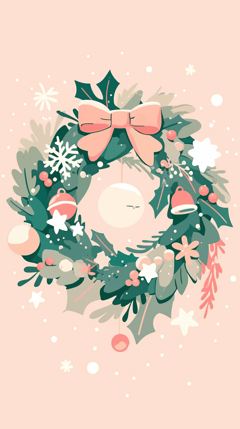 Christmas Wreath 242 original repeating artwork