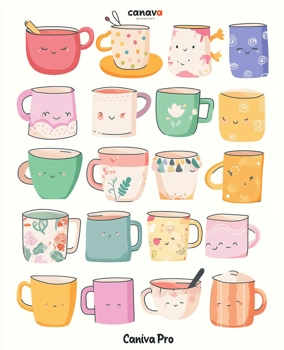 Cup Tribe original repeating artwork