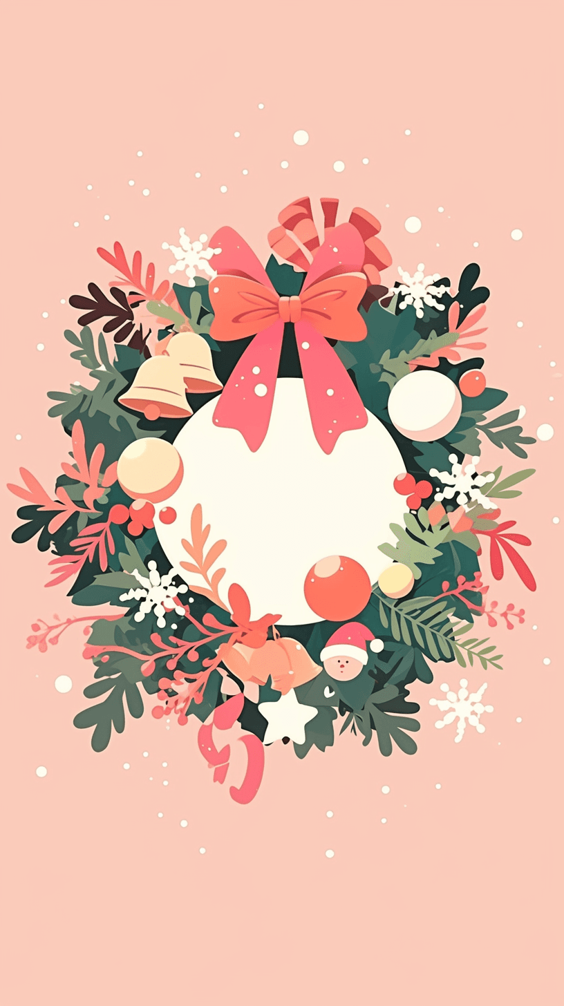 Christmas Wreath 241 original repeating artwork