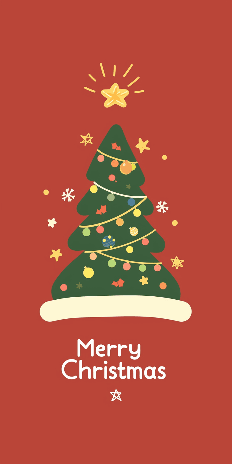 Christmas Christmas Tree 084 original repeating artwork