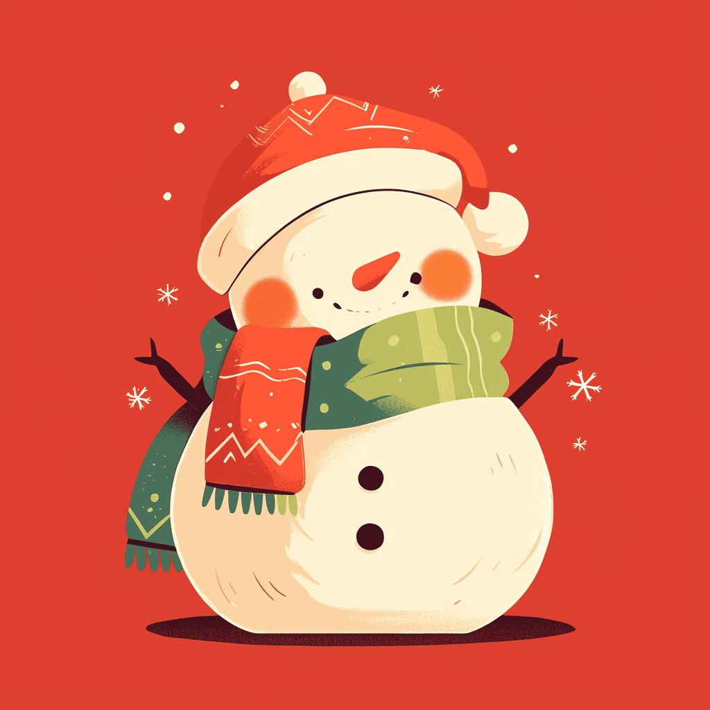 Christmas Snowman 010 original repeating artwork