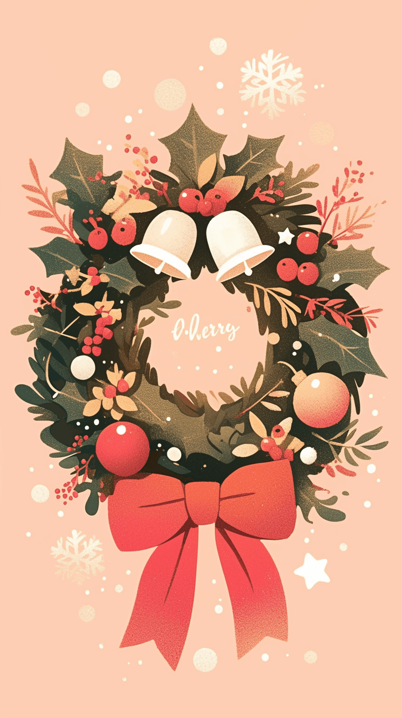 Christmas Wreath 255 original repeating artwork