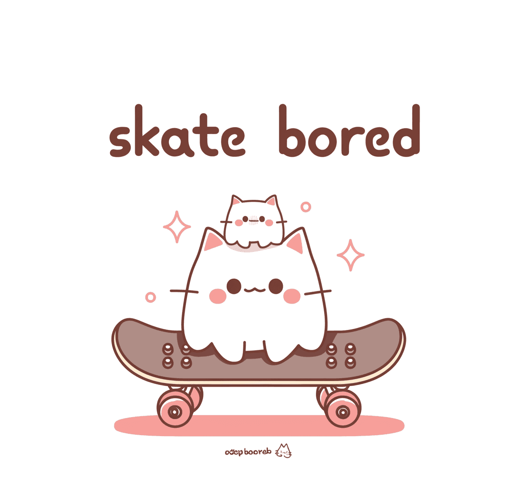 Skateboard Gang original repeating artwork