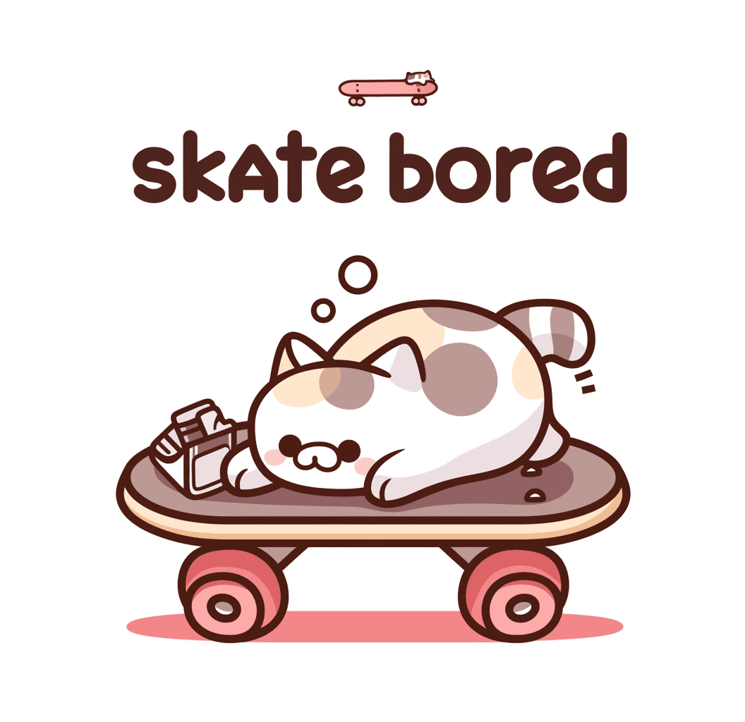 Skateboard Fizz original repeating artwork