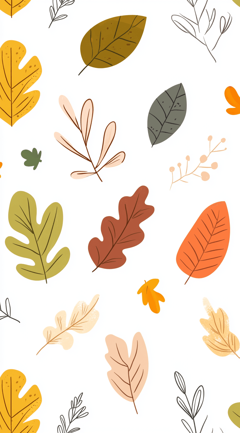 Leaves Twilight original repeating artwork