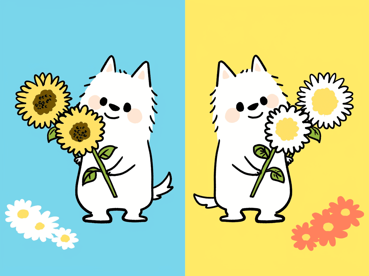 Puppy Bounce original repeating artwork