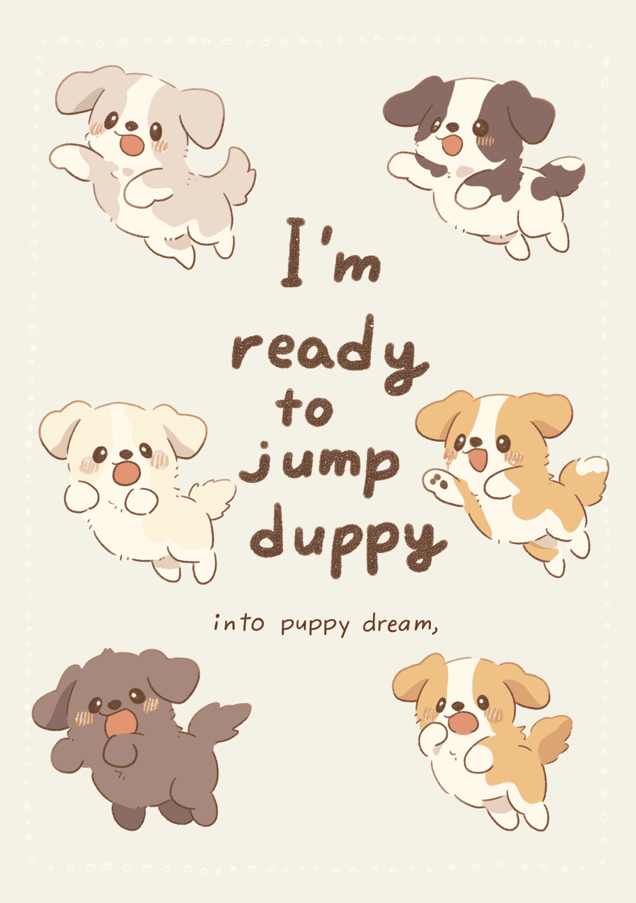 Puppy Play original repeating artwork