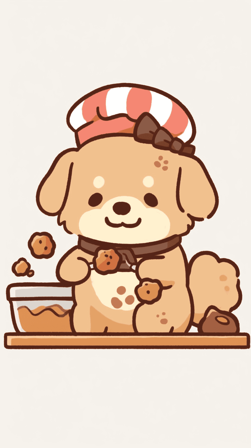 Puppy Road original repeating artwork