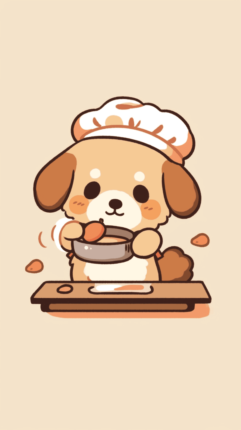 Puppy Picnic original repeating artwork