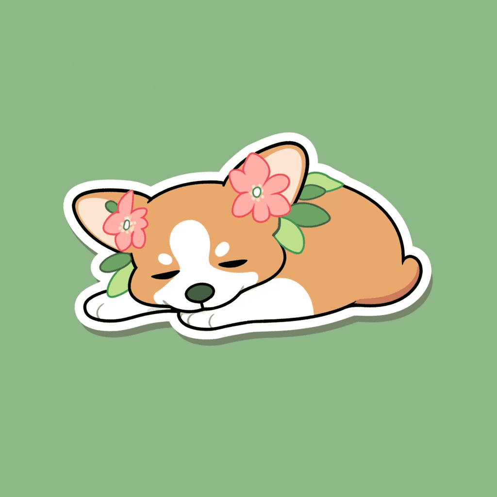 Puppy Buzz original repeating artwork