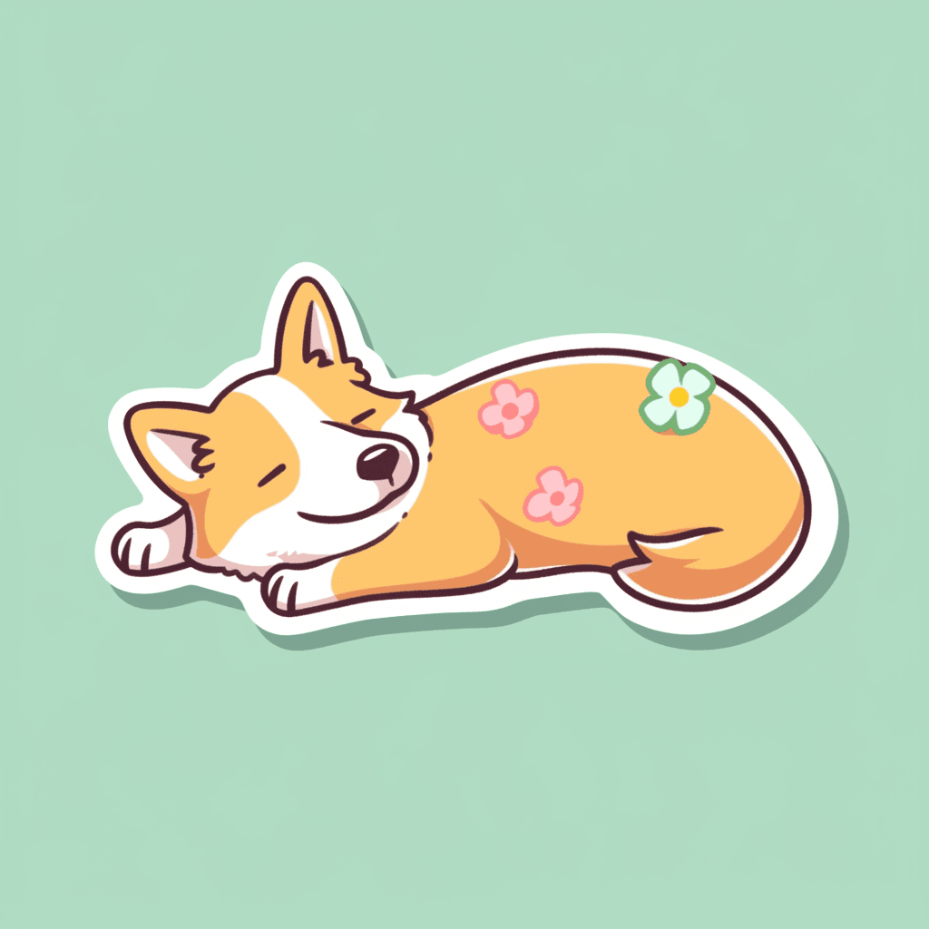 Puppy Point original repeating artwork