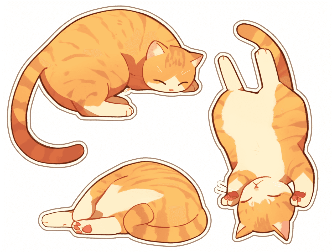 Cat Spring original repeating artwork