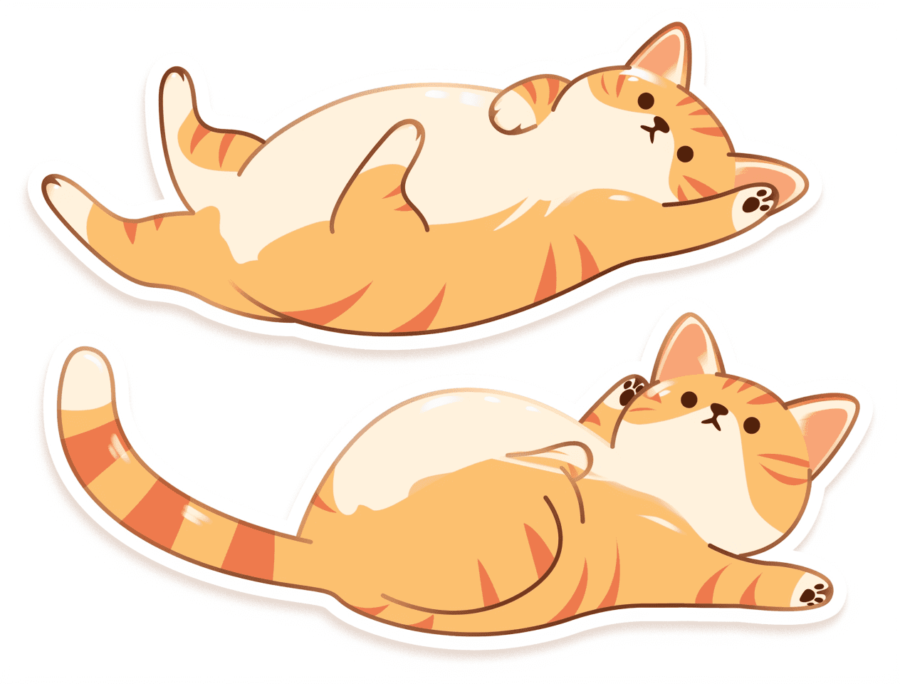 Cat Label original repeating artwork