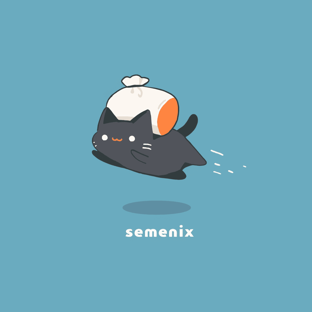 Cat Summer original repeating artwork