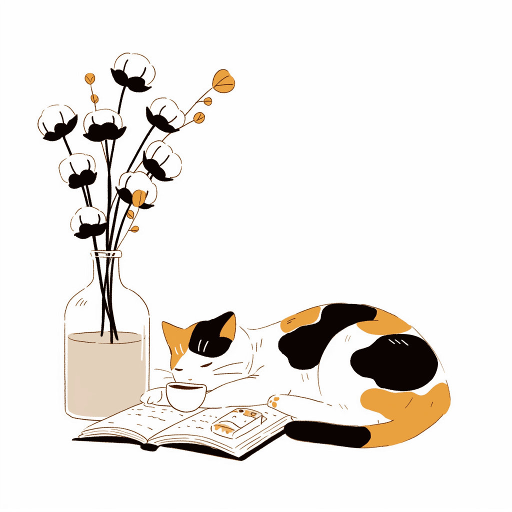 Cat 012 original repeating artwork